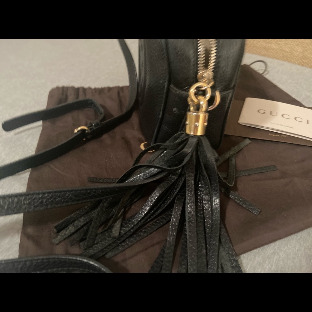 Gucci Black Soho small leather disco bag